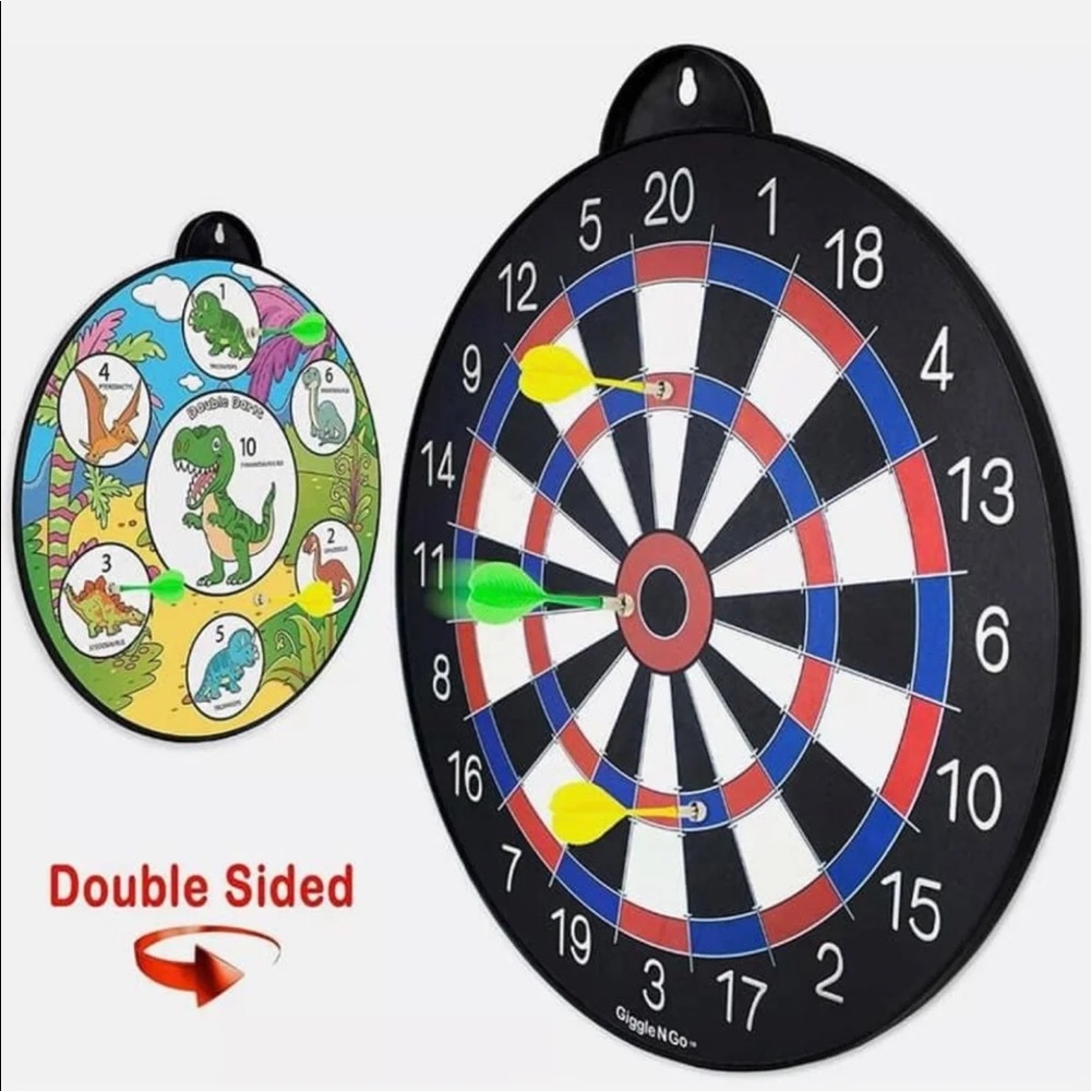 Magnetic Dart Board Double Sided. Giggle N Go